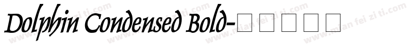 Dolphin Condensed Bold字体转换
